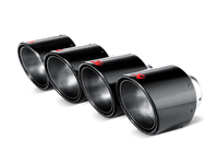 Thumbnail for Akrapovic 06-13 Chevrolet Corvette ZO6/ZR1 (C6) Tail Pipe Set (Carbon 125 mm)