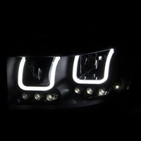 Thumbnail for ANZO 2006-2008 Dodge Ram 1500 Projector Headlights w/ U-Bar Black