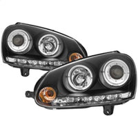 Thumbnail for Spyder Volkswagen GTI 06-09/Jetta 06-09 Halogen Model Only - LED Halo DRL Black PRO-YD-VG06-HL-BK