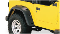 Thumbnail for Bushwacker 97-06 Jeep TJ Fender Flares Large Pocket Style Euro Ribicon Conversion Package - Black