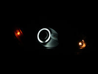 Thumbnail for ANZO 2004-2007 Mitsubishi Lancer Projector Headlights w/ Halo Black (CCFL)