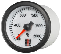 Thumbnail for Autometer Stack 52mm 0-2000 Deg F Pro Stepper Motor Exhaust Gas Temp Gauge - White