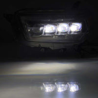 Thumbnail for AlphaRex 10-13 Toyota 4Runner NOVA LED Projector Headlights Plank Style Black w/Seq Signal/DRL