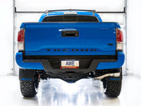 Thumbnail for AWE 16-22 Toyota Tacoma 0FG Catback Exhaust w/ BashGuard - Dual Chrome Silver Tips