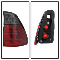 Thumbnail for Spyder BMW E53 X5 00-06 4PCS Euro Style Tail Lights- Red Smoke ALT-YD-BE5300-RS