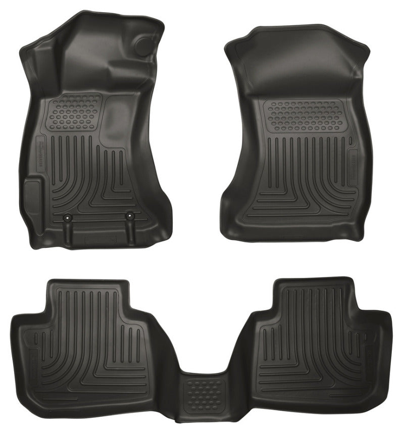 Husky Liners 14 Subaru Forester Weatherbeater Black Front & 2nd Seat Floor Liners