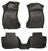 Thumbnail for Husky Liners 14 Subaru Forester Weatherbeater Black Front & 2nd Seat Floor Liners