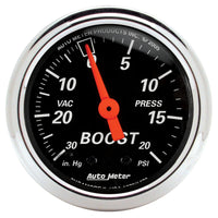 Thumbnail for Autometer Designer 2-1/16in Mechanical 30 In Hg-Vac / 20 PSI Vacuum/Boost Gauge