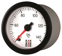 Thumbnail for Autometer Stack 52mm 40-140 Deg C 1/8in NPTF Male Pro Stepper Motor Oil Temp Gauge - White