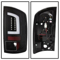 Thumbnail for Spyder 07-09 Dodge Ram 2500/3500 V3 Light Bar LED Tail Lights - Black (ALT-YD-DRAM06V3-LBLED-BK)