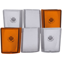 Thumbnail for ANZO Corner Lights 1988-1993 Chevrolet C1500 Euro Corner Lights 4 Crystal Chrome / 2 Crystal Amber