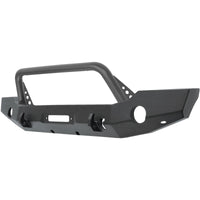 Thumbnail for Westin 18-19 Jeep Wrangler JL WJ2 Full Width Front Bumper w/Bull Bar Textured Black
