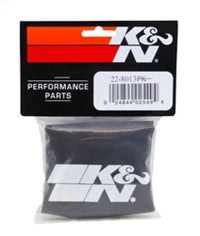 Thumbnail for K&N Precharger Round Straight Air Filter Wrap Black - 4.5in ID x 5in H