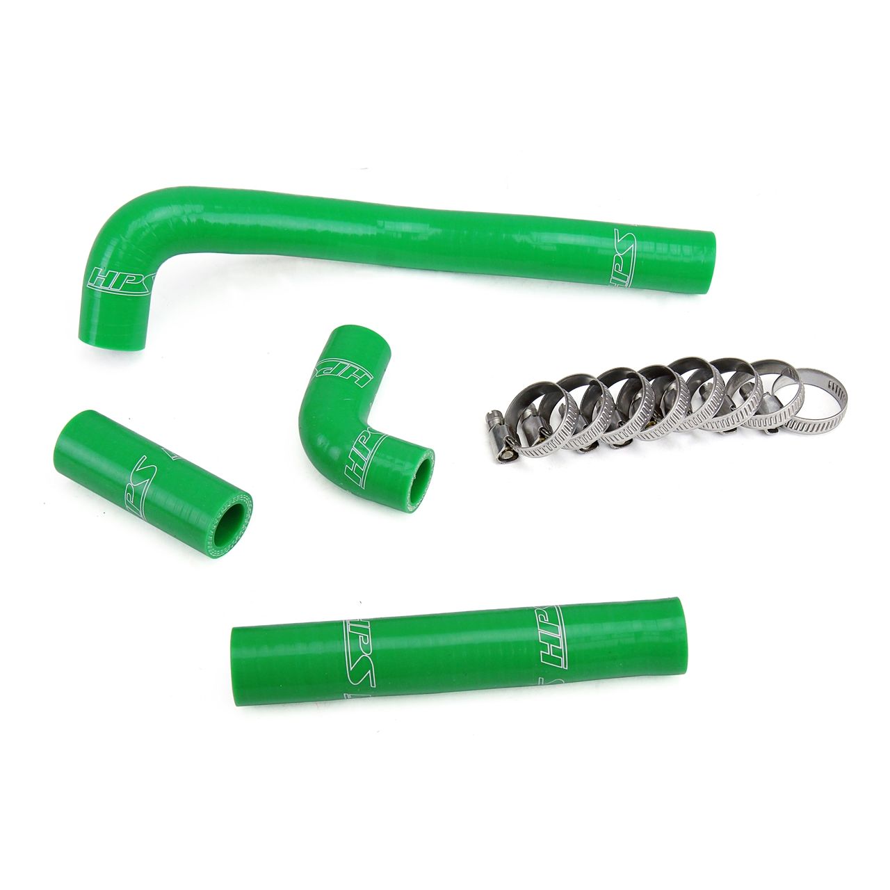 HPS Green Reinforced Silicone Radiator Hose Kit for Kawasaki 88-04 KX500