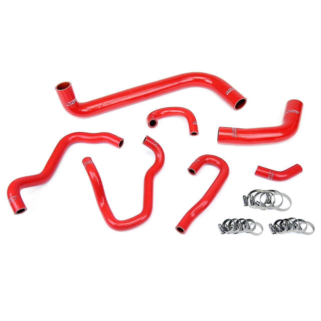 HPS Red Reinforced Silicone Radiator and Heater Hose Kit Coolant for Honda 06-09 S2000