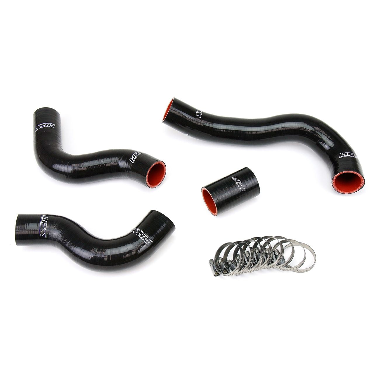 HPS Black Reinforced Silicone Radiator Hose Kit Coolant for Nissan 84-89 300ZX 3.0L V6 Turbo / NA