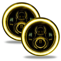 Thumbnail for Oracle Jeep Wrangler JL/Gladiator JT 7in. High Powered LED Headlights (Pair) - Dynamic SEE WARRANTY