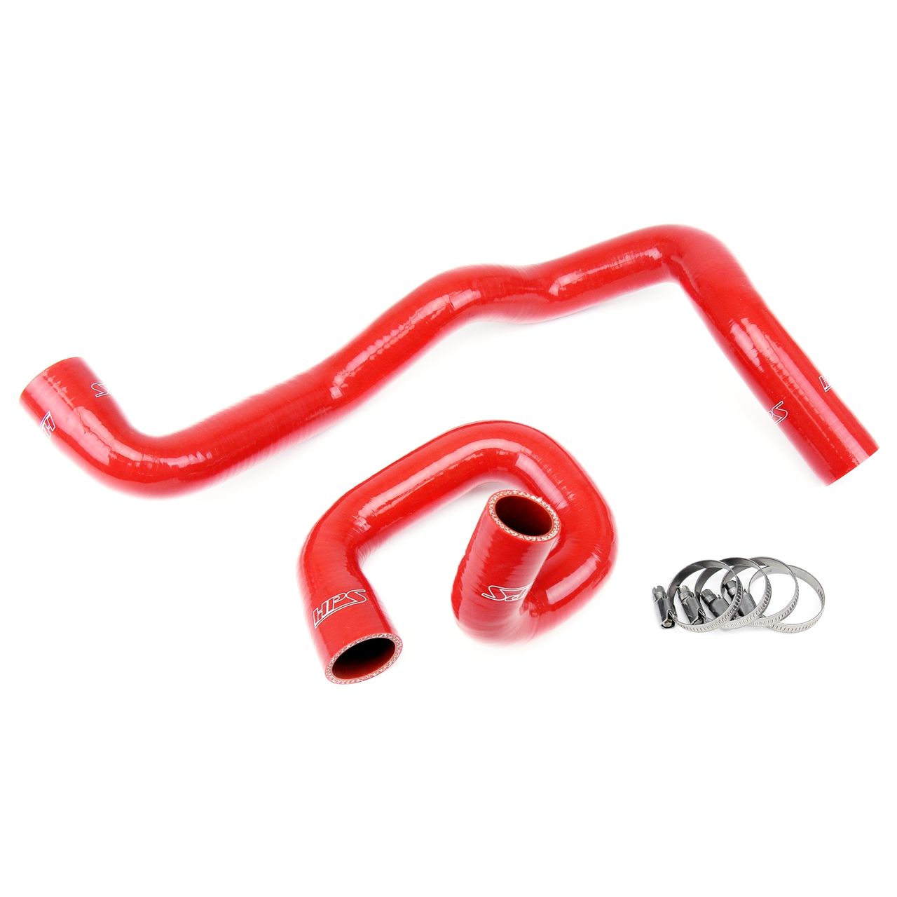 HPS Red Reinforced Silicone Radiator Hose Kit Coolant for Ford 13-17 Focus ST Turbo 2.0L