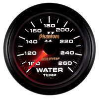 Thumbnail for Autometer Phantom II 52mm Full Sweep Electronic 100-260 Deg F Water Temperature Gauge