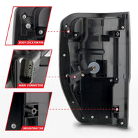 Thumbnail for ANZO 19-22 Ford Ranger Full LED Taillights w/ Lightbar Sequential Signal Black Housing/Smoke Lens