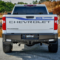 Thumbnail for Westin 19-20 Chevy Silverado 1500 HDX Bandit Rear Bumper - Black