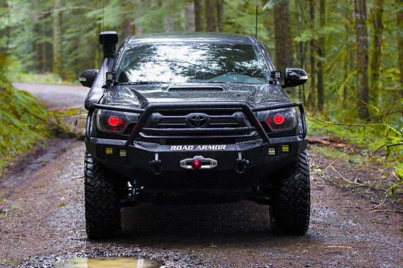 Road Armor 12-15 Toyota Tacoma Stealth Front Winch Bumper w/Lonestar Guard - Tex Blk