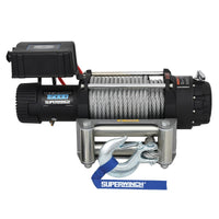 Thumbnail for Superwinch 15000 LBS 12V DC 7/16in x 82ft Wire Rope Tiger Shark 11500 Winch