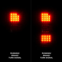 Thumbnail for ANZO 2014-2018 GMC Sierra LED Tail Lights Black Housing Clear Lens