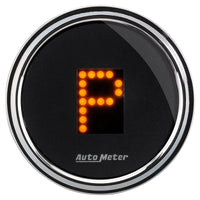 Thumbnail for Autometer Designer 2-1/16in Chrome Domed Lens Black Dial PRNDL Gauge