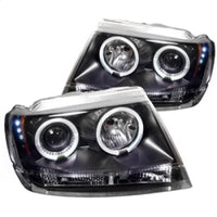 Thumbnail for Spyder Jeep Grand Cherokee 99-04 Projector Headlights LED Halo LED Blk - PRO-YD-JGC99-HL-BK