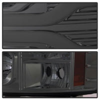 Thumbnail for Spyder Chevy Silverado 1500 07-13 Version 3 Projector Headlights - Smoke PRO-YD-CS07V3-LBDRL-SM