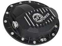 Thumbnail for AFE Rear Differential Cover Black w/Machined Fins Nissan Titan XD 16-19 - w/Oil