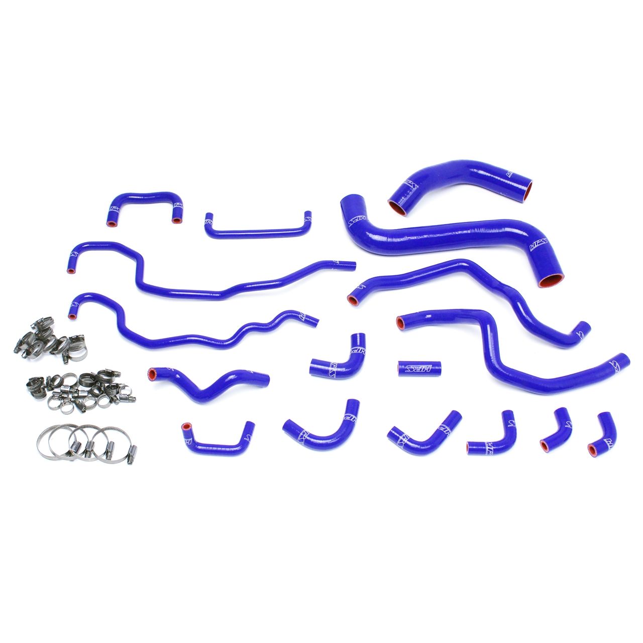 HPS Blue Reinforced Silicone Radiator + Heater Hose Kit for Subaru 15-16 WRX STI 2.5L Turbo