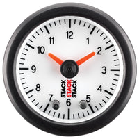Thumbnail for Autometer Stack Analog Clock Gauge - White