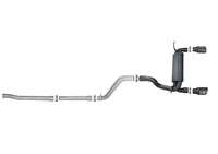 Thumbnail for aFe Rebel Series 2.5in 409 SS Cat-Back Exhaust w/ Black Tips 18-19 Jeep Wrangler (JL) V6 3.6L