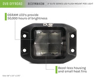 Thumbnail for DV8 Offroad Elite Series 3in Cube LED Light 40W Spot 3W LED