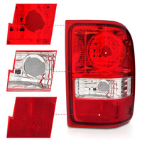Thumbnail for ANZO 2001-2011 Ford Ranger Taillights w/ Red/Clear Lens (OE Replacement) Pair