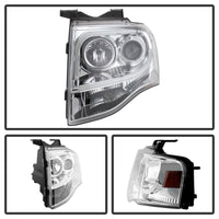 Thumbnail for Spyder Ford Expedition 07-13 Projector Headlights Light Tube DRL Chrm PRO-YD-FE07-LTDRL-C