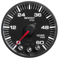 Thumbnail for Autometer Spek-Pro 52.4mm 0-60 PSI Digital Stepper Motor Boost Gauge