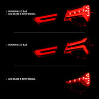 Thumbnail for ANZO 14-18 Chevrolet Impala LED Taillights Red/Clear