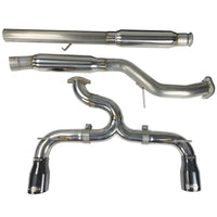 Thumbnail for Injen 16-18 Ford Focus RS 3in Cat-Back Stainless Steel Exhaust w/ 4in Black Chrome Tips