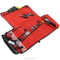 Thumbnail for Go Rhino XVenture Gear Tool Roll Large (7x7in. Closed) 12oz Waxed Canvas - Black