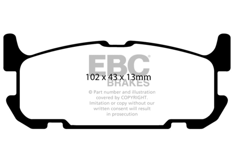 EBC 04-05 Mazda Miata MX5 1.8 (Sports Suspension) Ultimax2 Rear Brake Pads