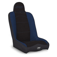 Thumbnail for PRP Daily Driver High Back Suspension Seat (Two Neck Slots) - Black / Blue