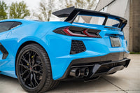 Thumbnail for Corsa 2020-2024 Chevrolet Corvette C8 RWD 3in Valved Cat-Back Delete w/ NPP w/4.5in CF Black PVDTips