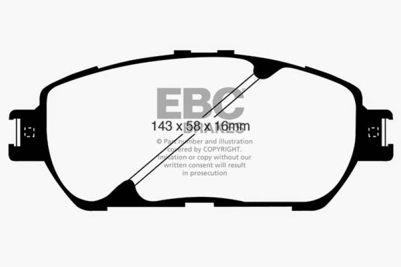 EBC 02-03 Lexus ES300 3.0 Redstuff Front Brake Pads