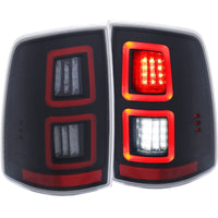 Thumbnail for ANZO LED Black 13-17 Dodge Ram 1500/2500/3500 LED Taillights Black