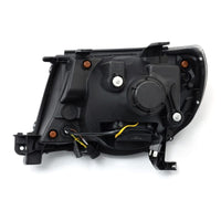 Thumbnail for AlphaRex 05-11 Toyota Tacoma LUXX Crystal Headlights Plank Style Alpha Black w/Activation Light/DRL