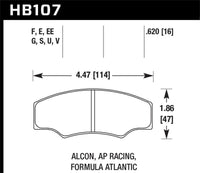 Thumbnail for Hawk CP2361/CP3228/CP5104/CP5144 AP Racing HT-14 Brake Pads