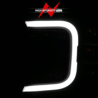 Thumbnail for Anzo 18-20 Ford F-150 Full Led Projector Smoke Bar Style Headlights Black Amber